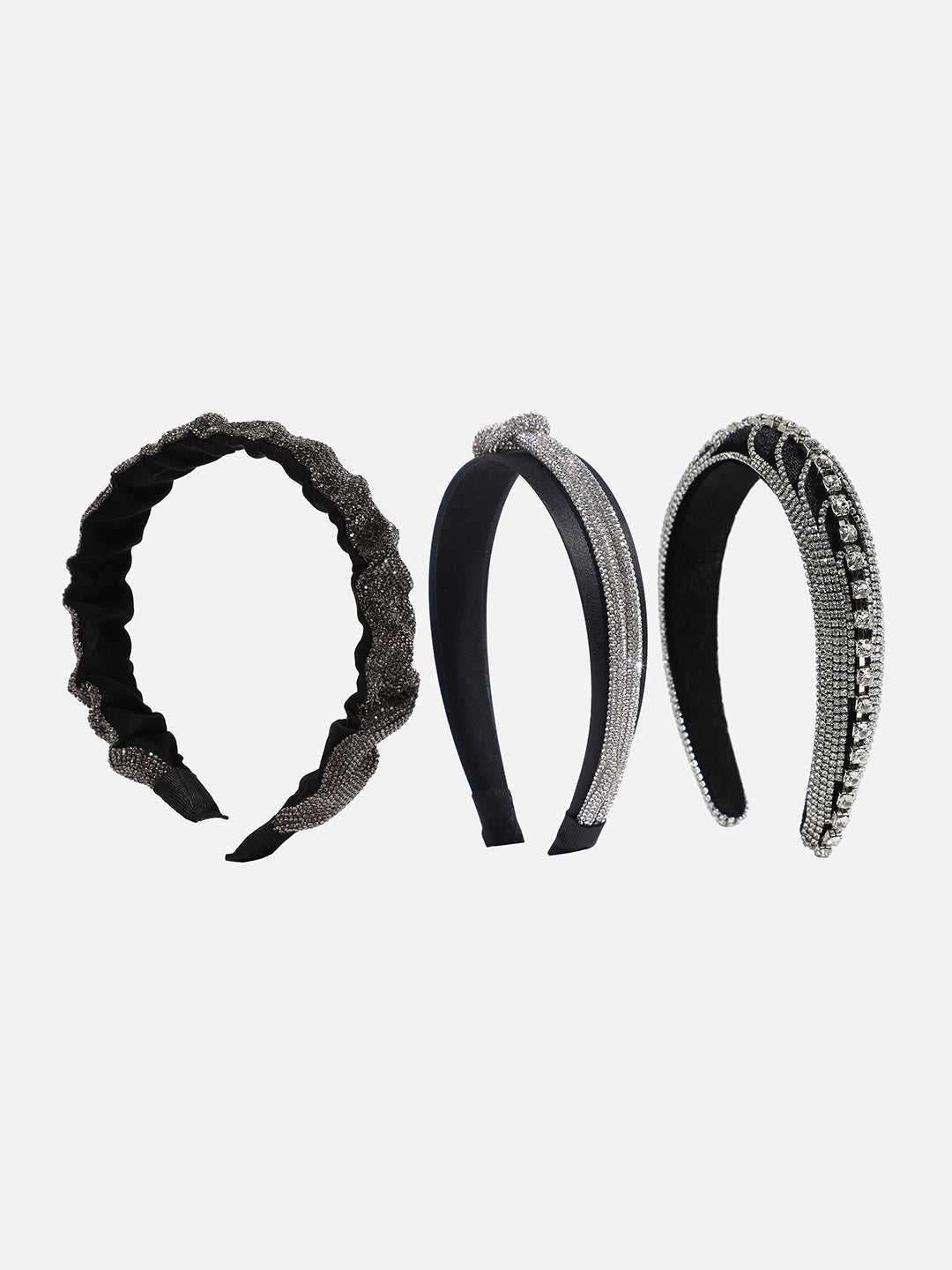 Glam Band Set of 3 Embellished Hairband