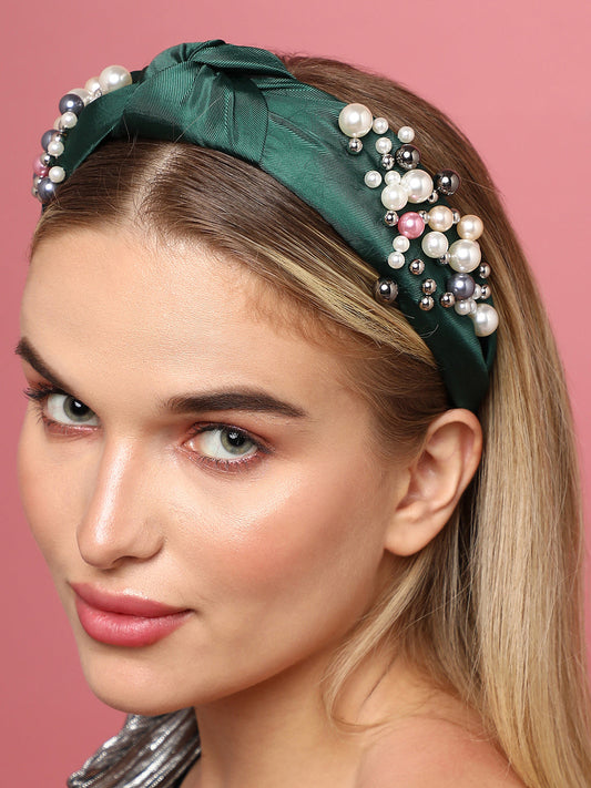 Set of 2 Beaded Hairband