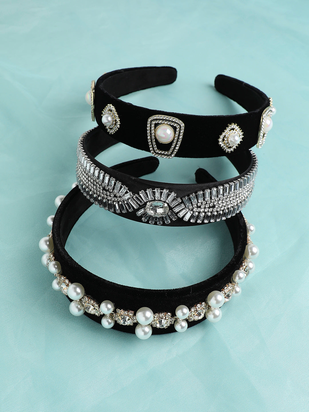 Set of 3 Embellished Hairband