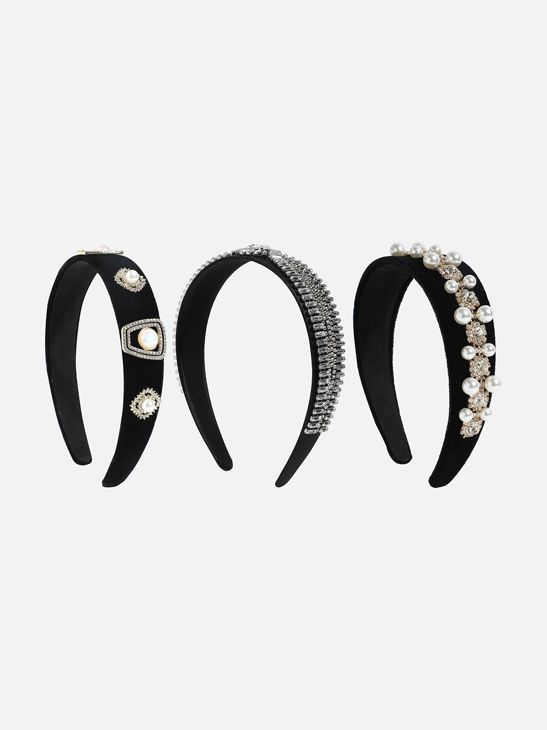 Set of 3 Embellished Hairband
