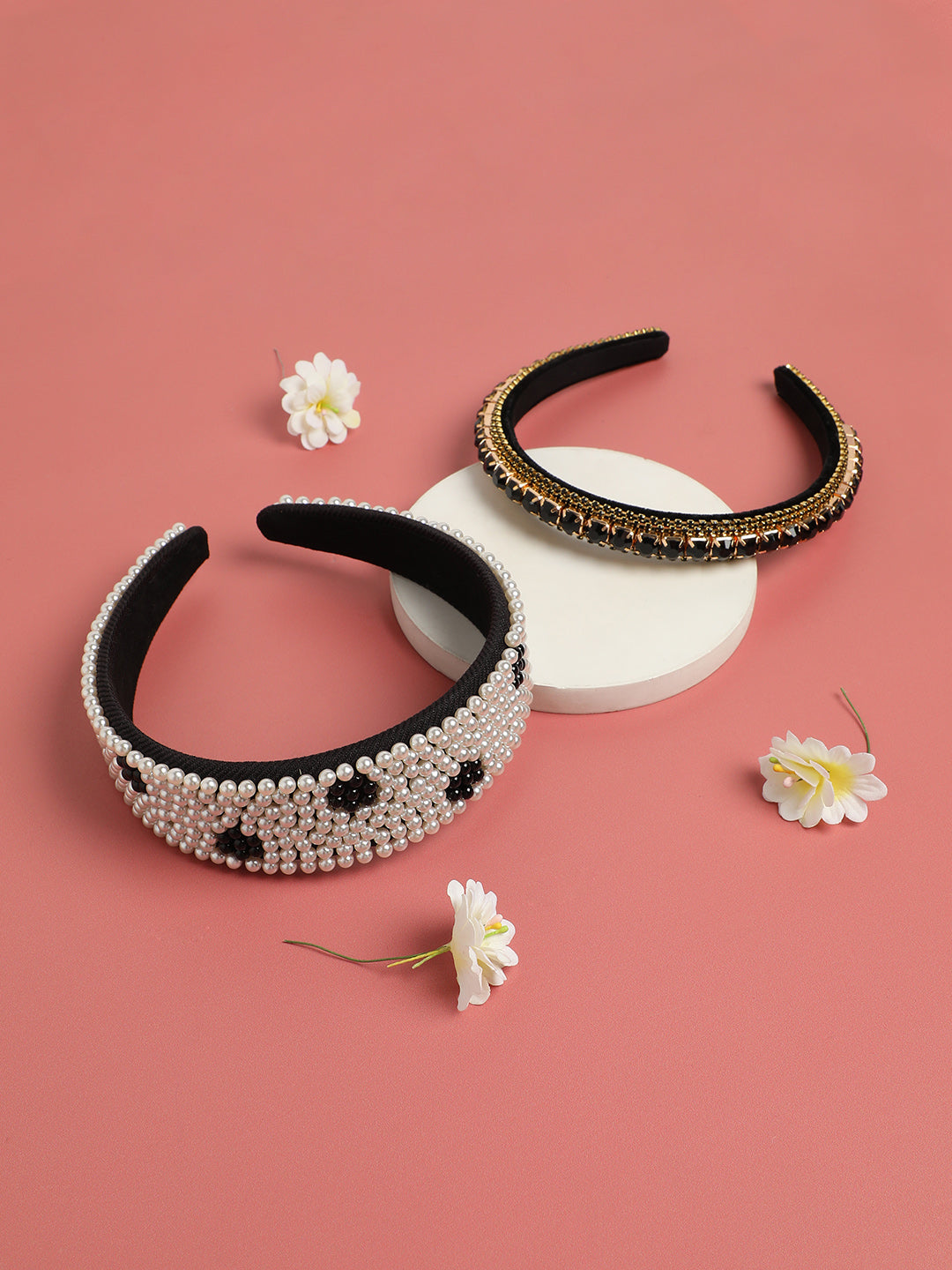 Set of 2 Beaded Hairband