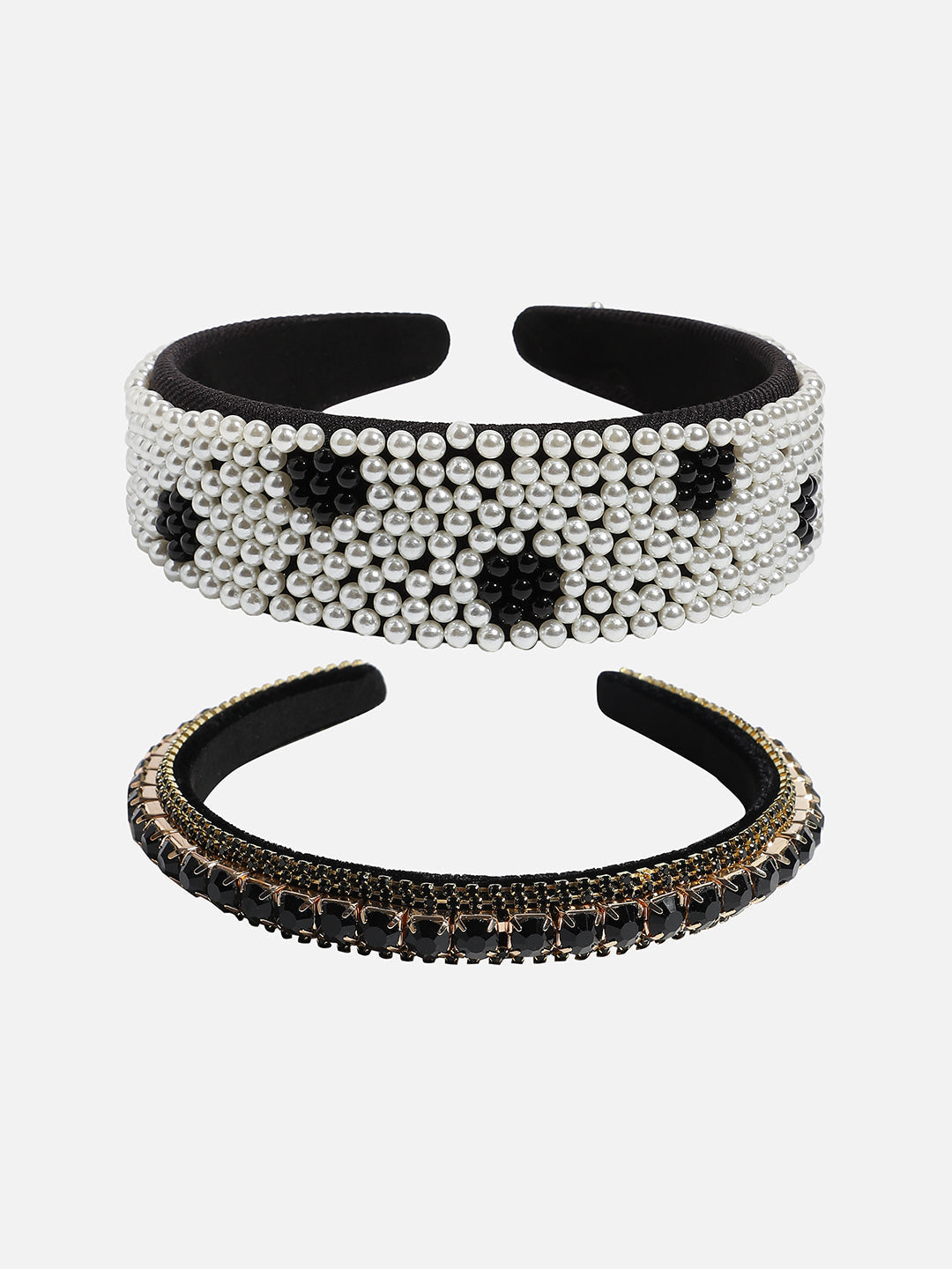 Set of 2 Beaded Hairband
