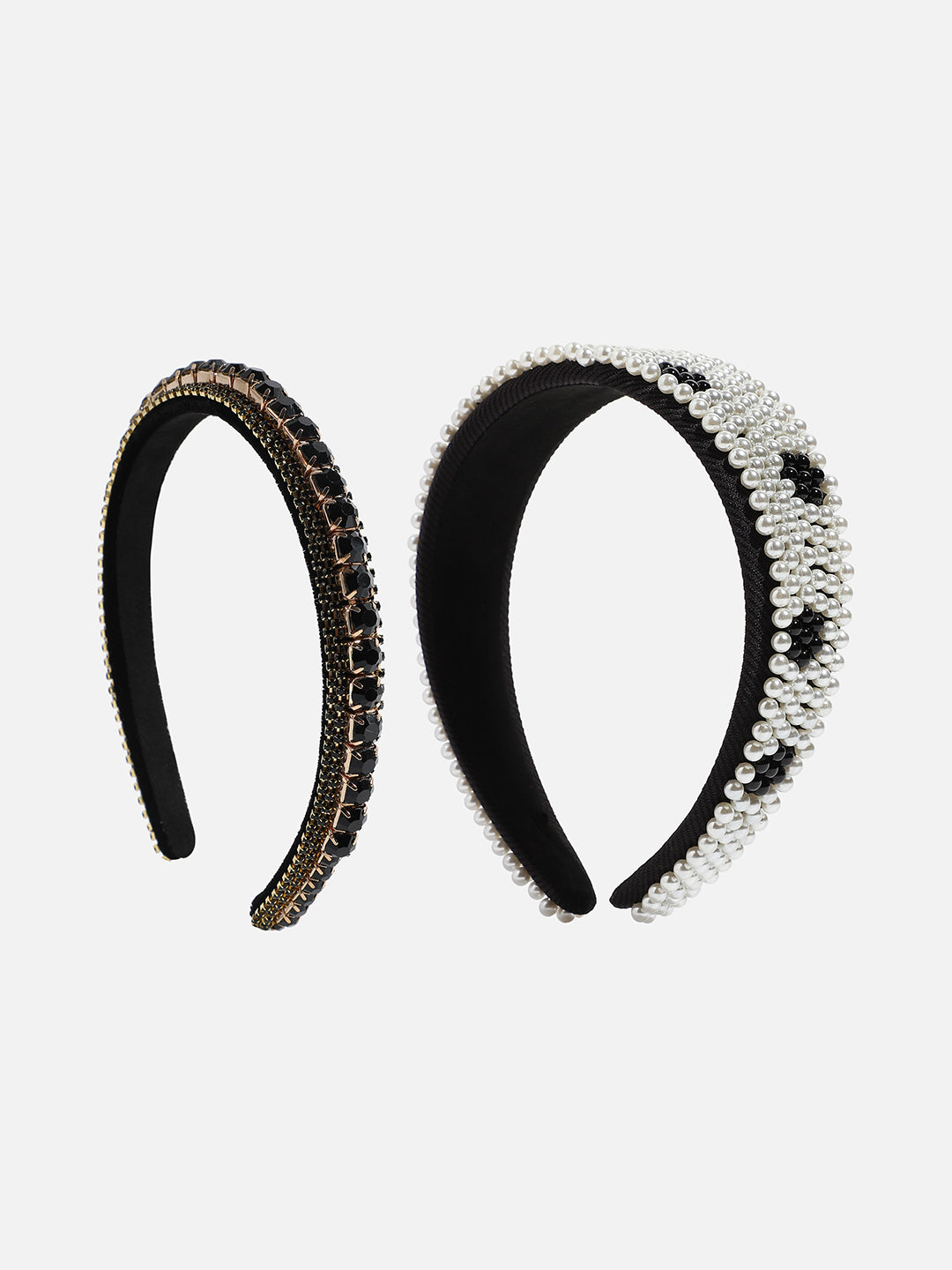 Set of 2 Beaded Hairband