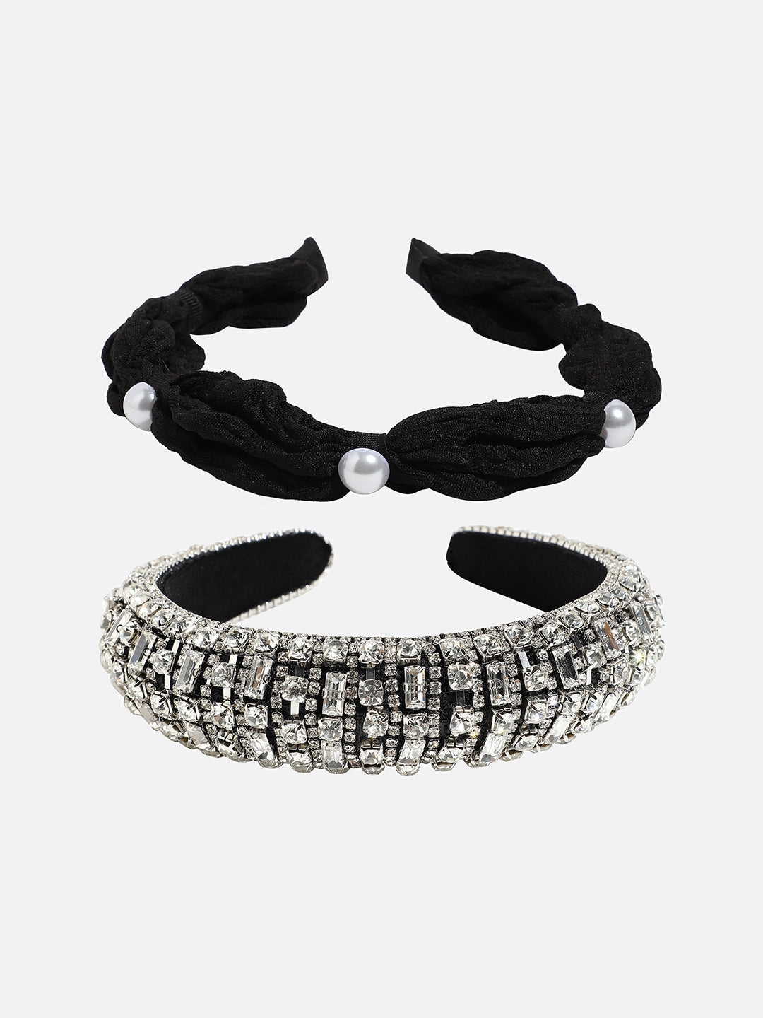 Set of 2 Embellished Hairbands