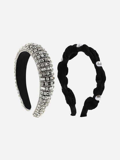 Set of 2 Embellished Hairbands