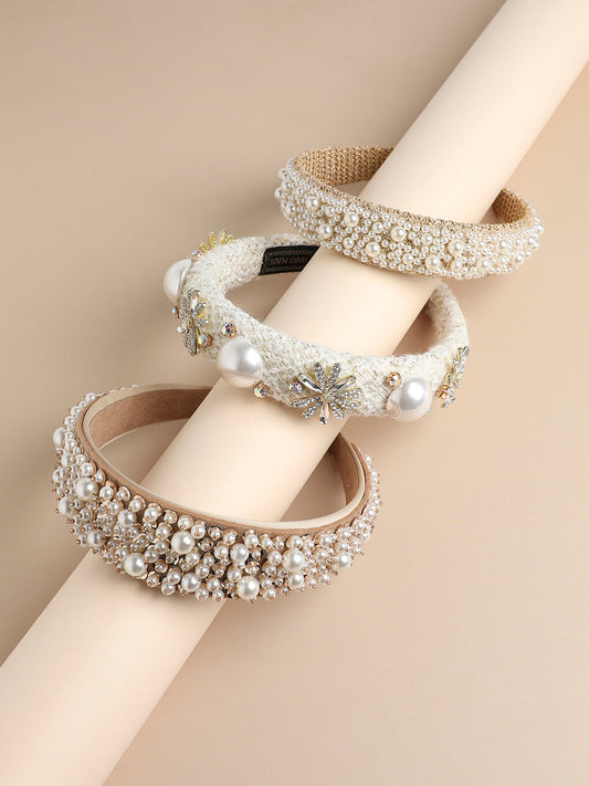 Set of 3 Embellished Hairband