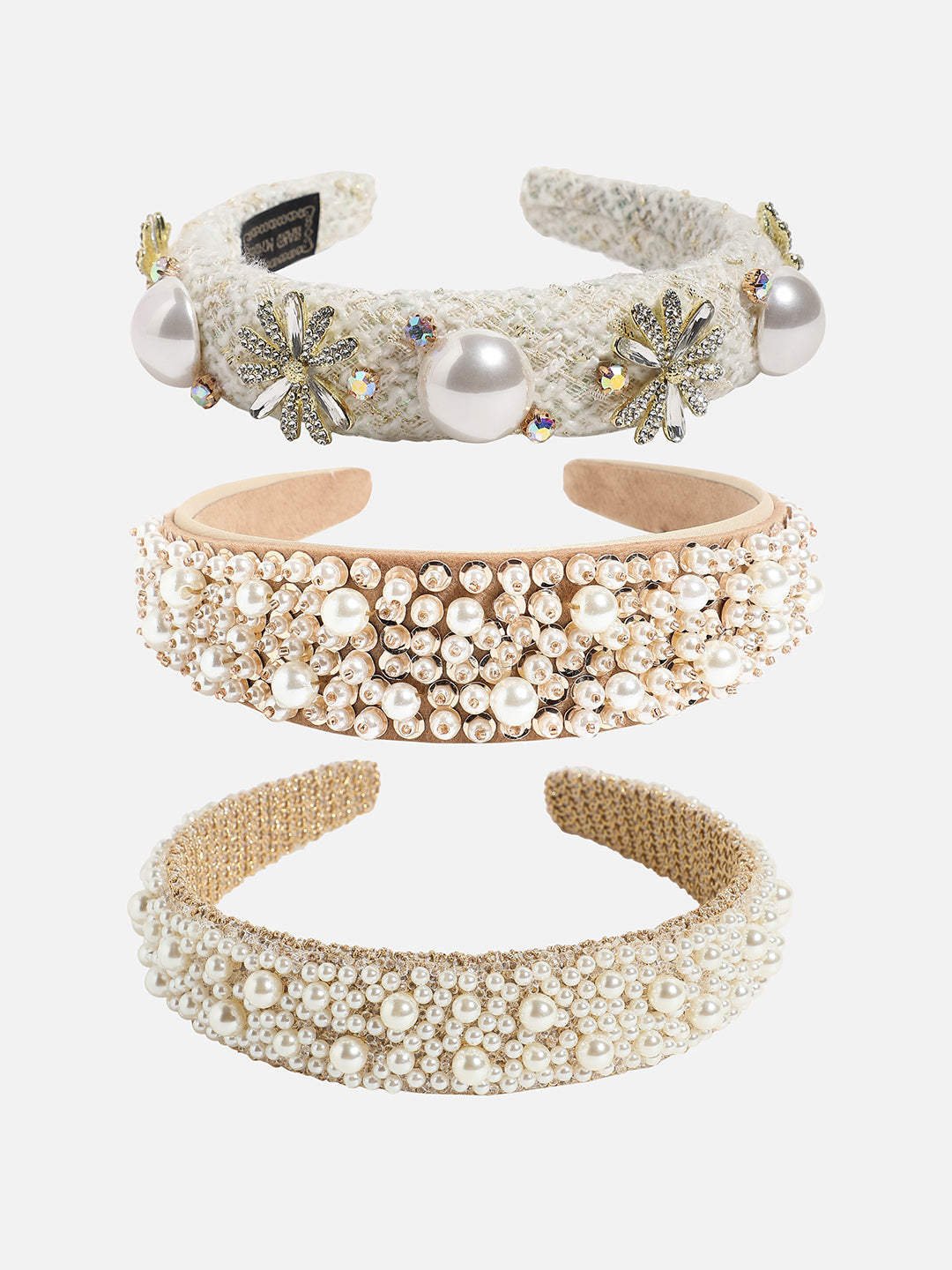 Set of 3 Embellished Hairband