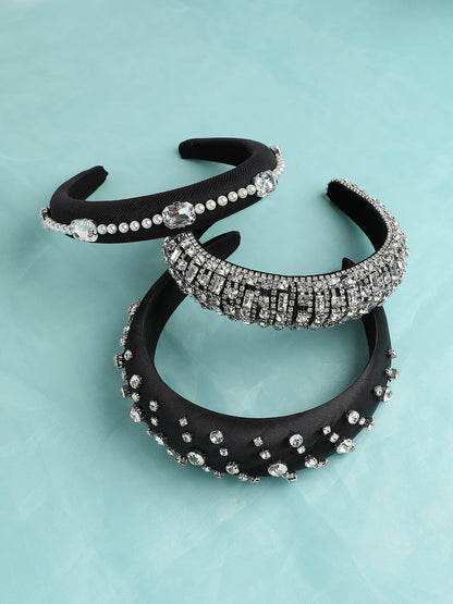 Set of 3 Embellished Hairband