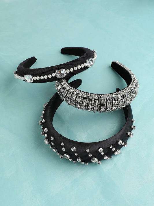 Set of 3 Embellished Hairband