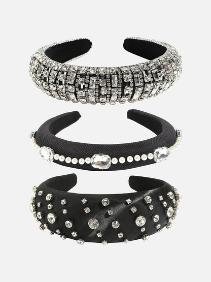 Set of 3 Embellished Hairband