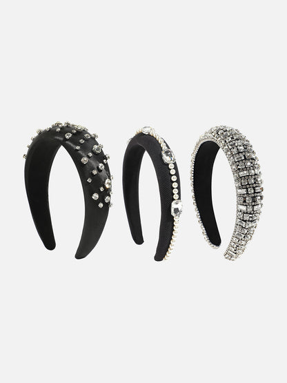 Set of 3 Embellished Hairband