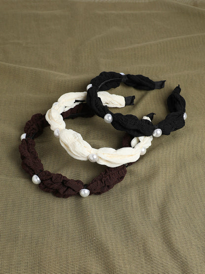Set of 3 Embellished Hairband