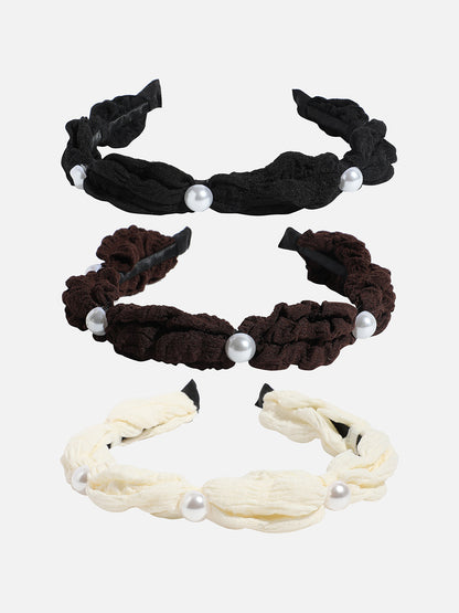 Set of 3 Embellished Hairband