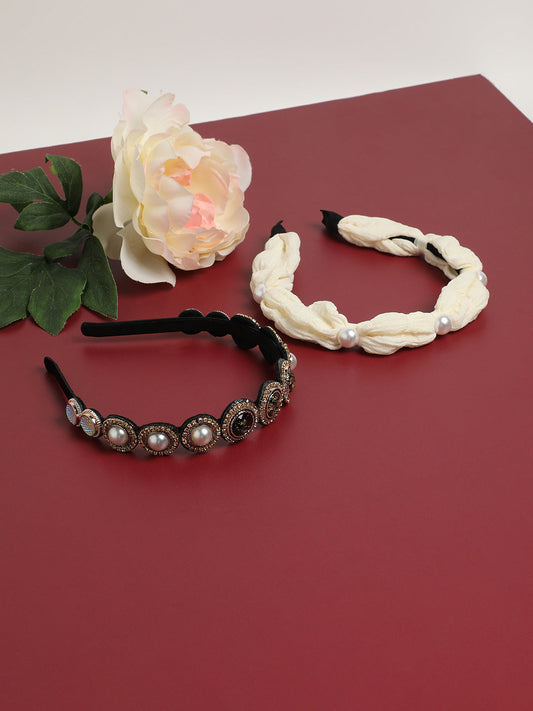Set of 2 Embellished Hairband