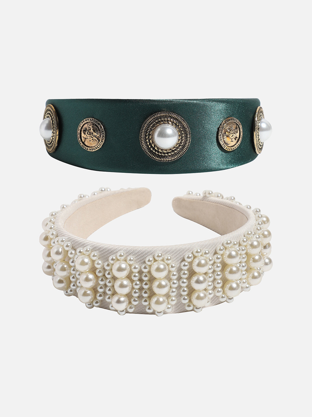 Set of 2 Embellished Hairbands