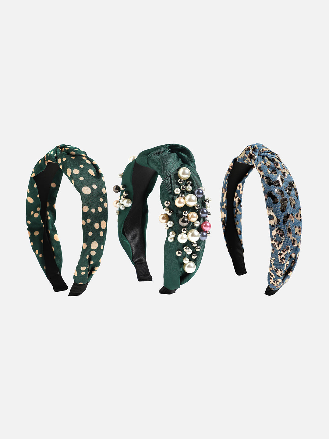 Set of 3 Embellished Hairband