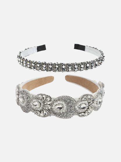 Elegant Adornments Set of 2 Embellished Hairband