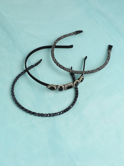 Set of 3 Embellished Hairband