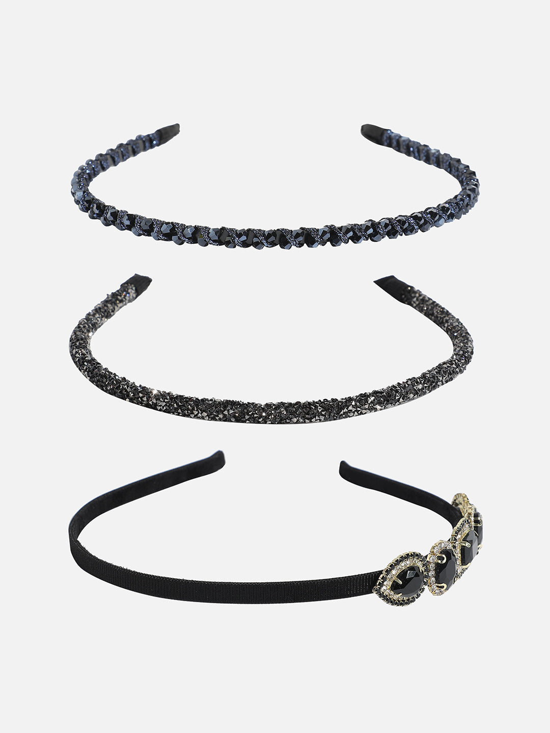 Set of 3 Embellished Hairband