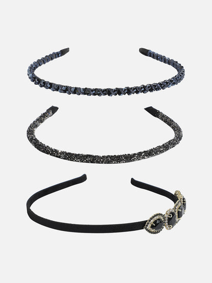 Set of 3 Embellished Hairband