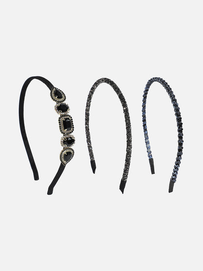 Set of 3 Embellished Hairband