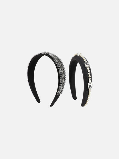 Set of 2 Embellished Hairbands