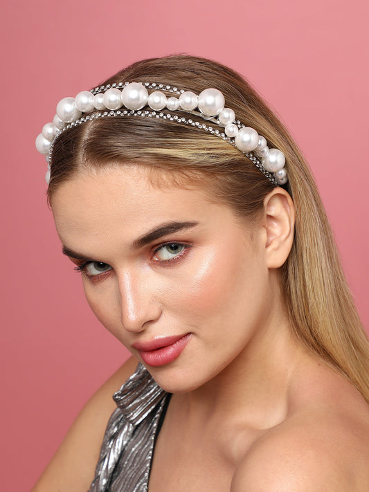 Set of 3 Beaded Hairband