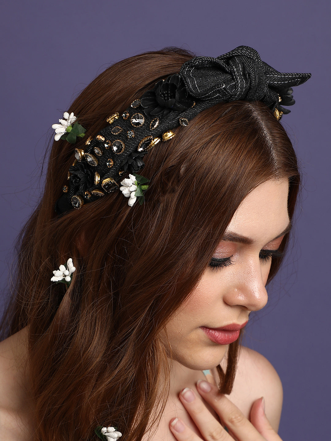 Haute Headbands Set of 3 Embellished Hairband