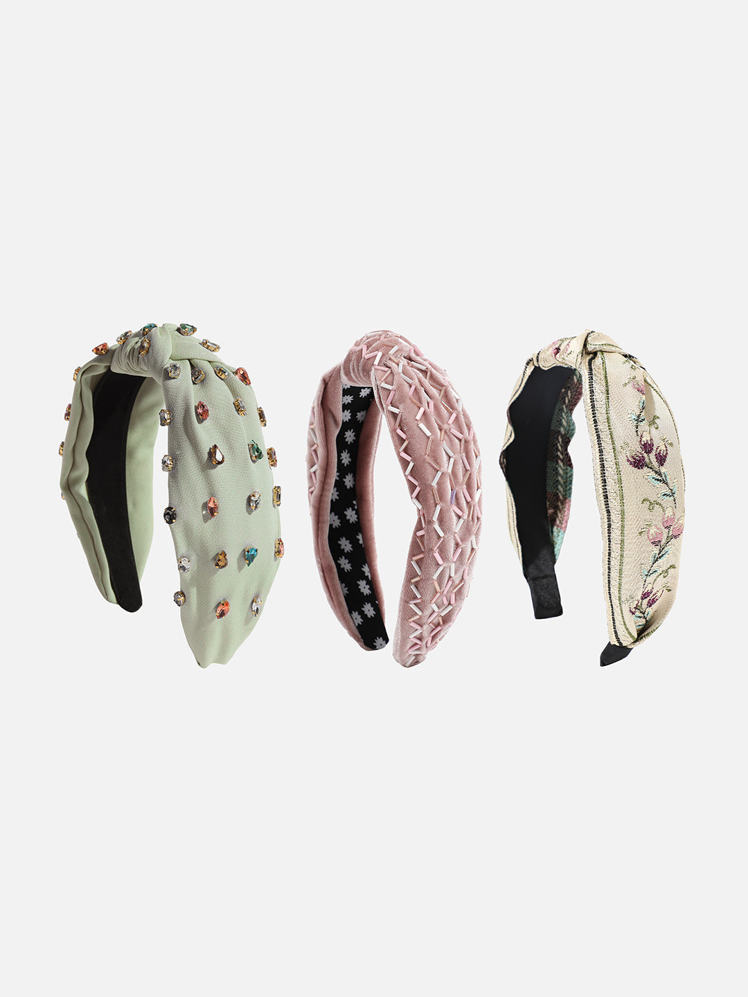 Set of 3 Embellished Hairband