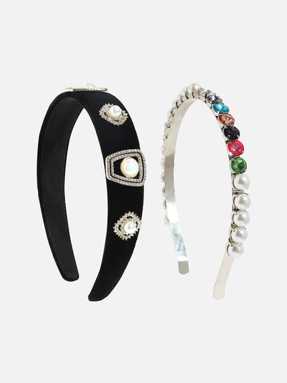 Set of 2 Embellished Hairband