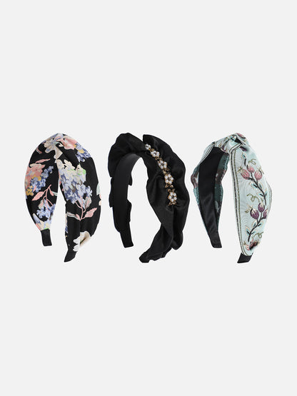 Set of 3 Beaded Hairband