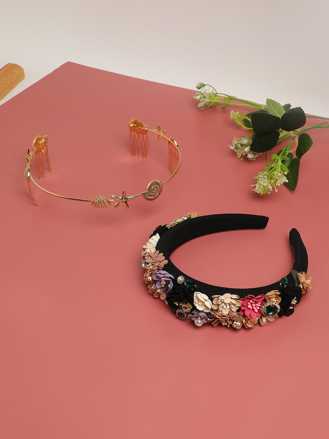 Set of 2 Embellished Hairband