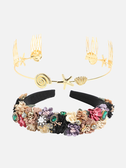 Set of 2 Embellished Hairband