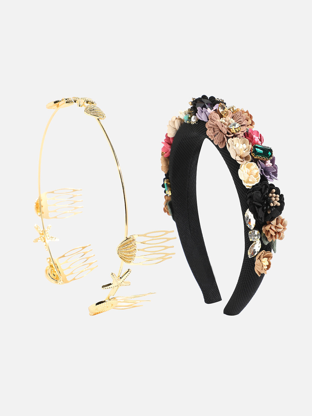 Set of 2 Embellished Hairband