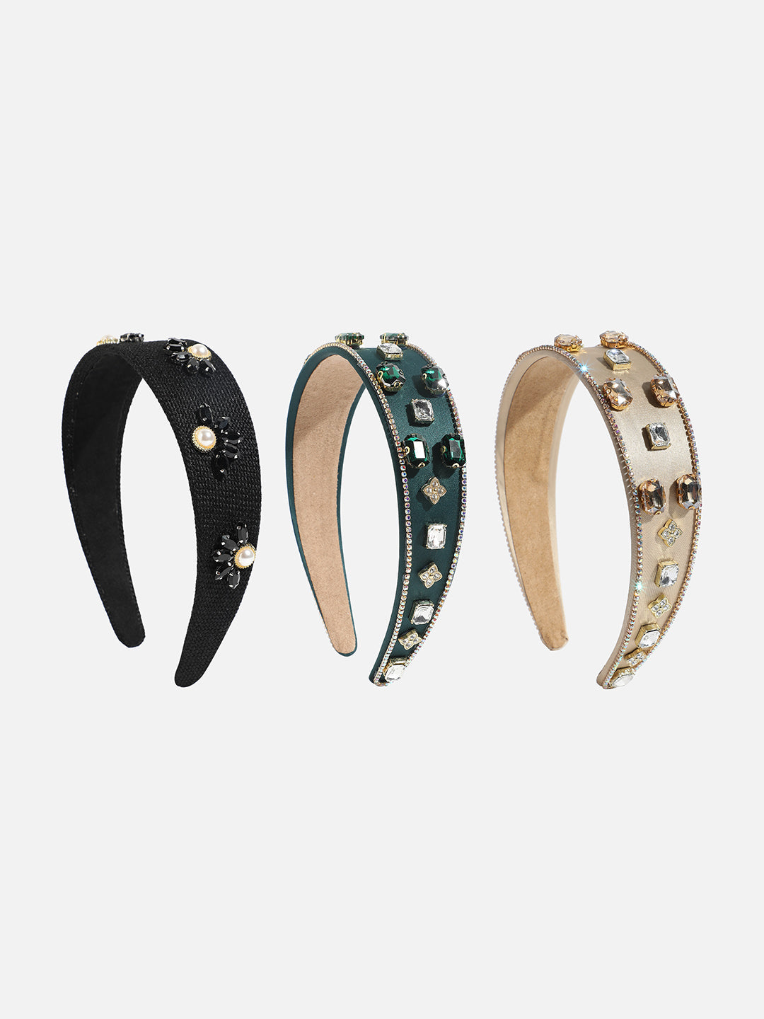 Set of 3 Embellished Hairband