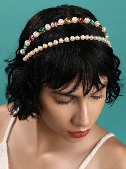 Set of 3 Beaded Hairbands