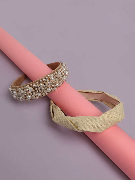 Opulent Accents Set of 2 Beaded Hairband