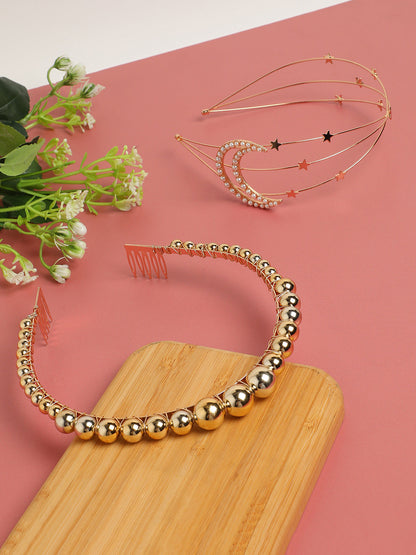 Set of 2 Beaded Hairband