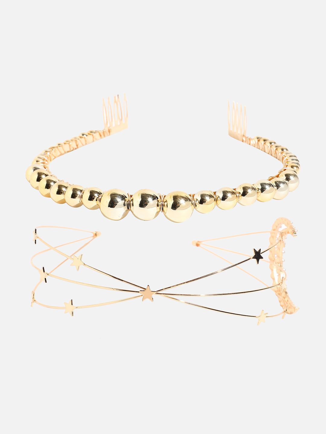 Set of 2 Beaded Hairband