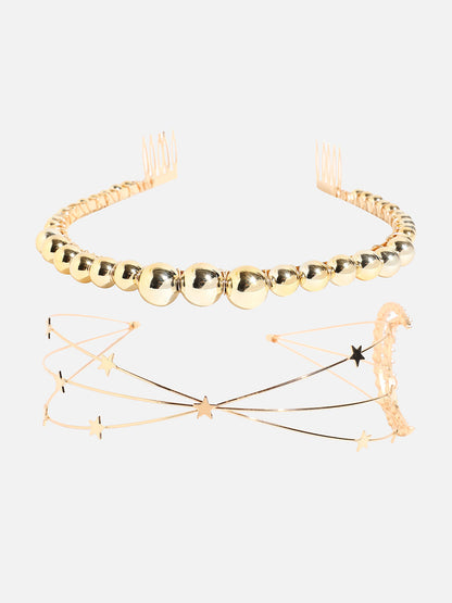 Set of 2 Beaded Hairband