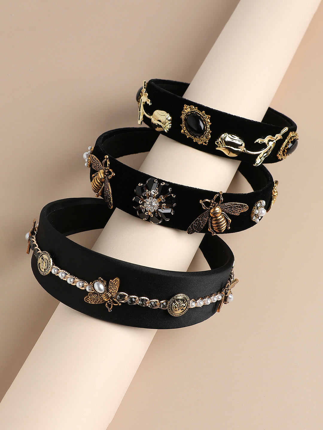 Radiant Shine Set of 3 Embellished Hairband