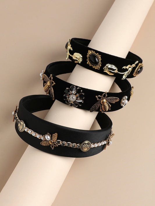 Radiant Shine Set of 3 Embellished Hairband