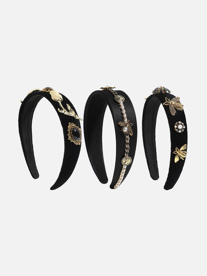 Radiant Shine Set of 3 Embellished Hairband