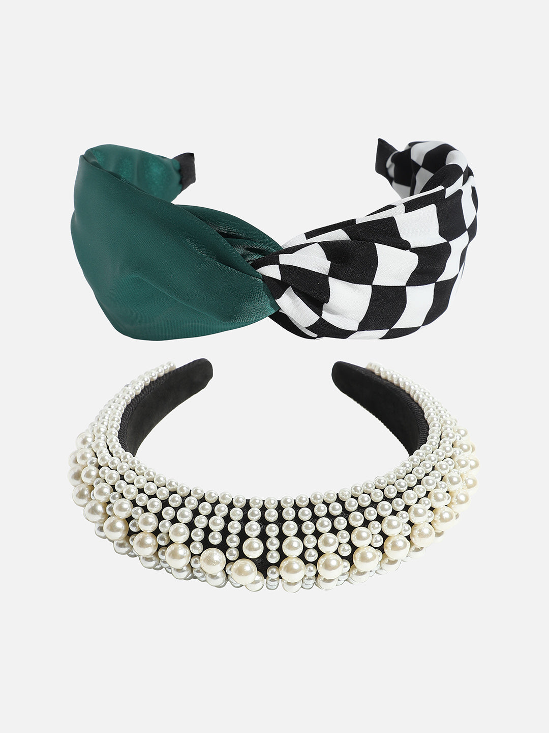 Fashion Maven Set of 2 Beaded Hairband
