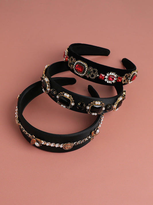Set of 3 Embellished Hairband