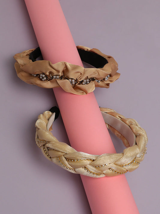 Set of 2 Embellished Hairbands