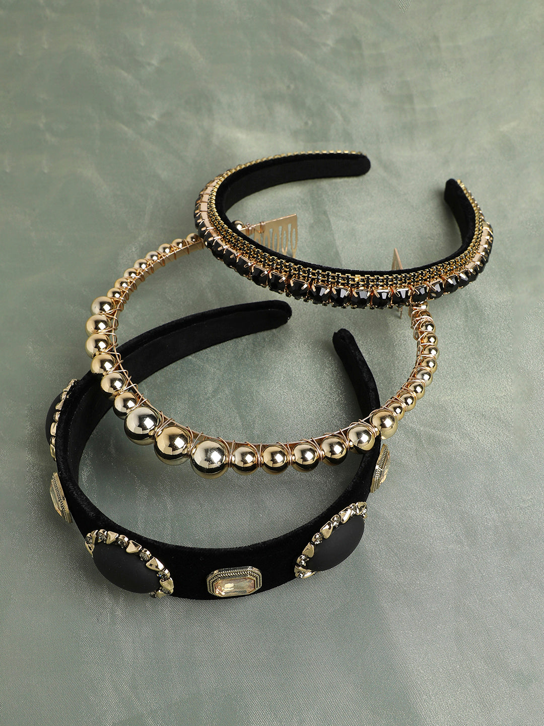 Fashionistas Delight Set of 3 Embellished Hairband