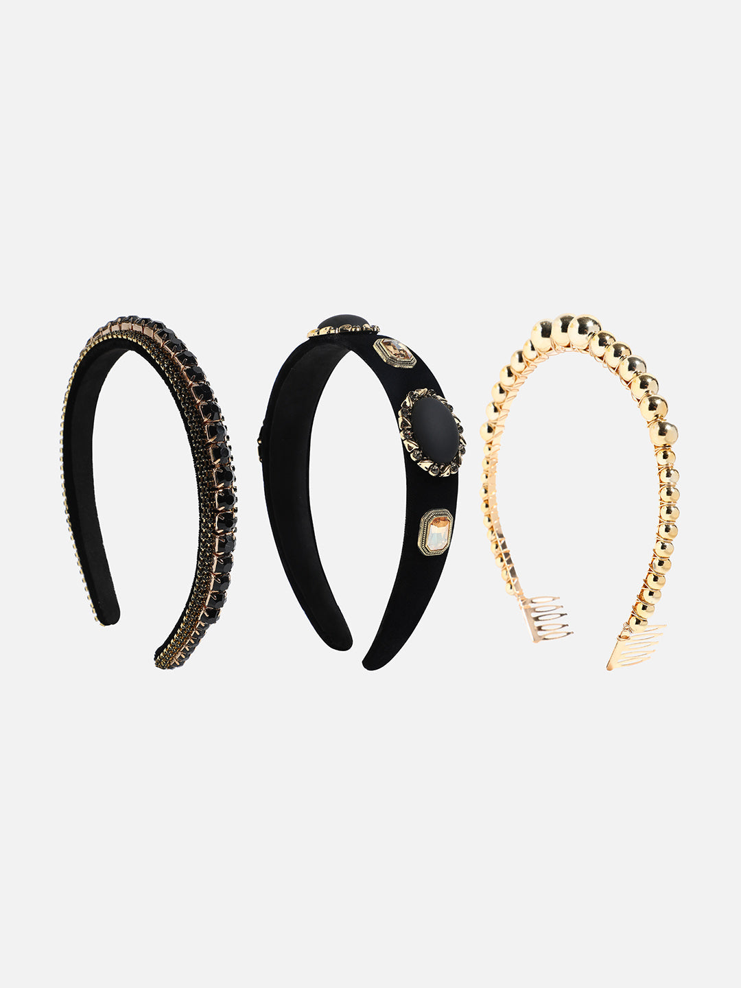 Fashionistas Delight Set of 3 Embellished Hairband
