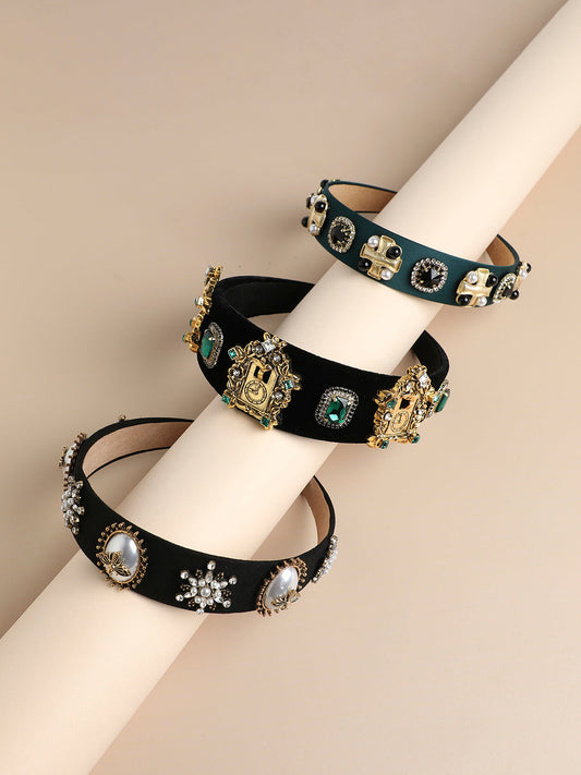 Set of 3 Embellished Hairbands