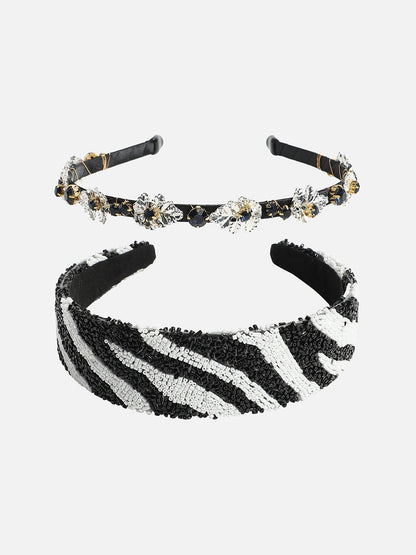 Set of 2 Embellished Hairband